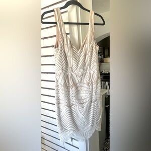 Hello Molly US size L white mini dress - perfect for bachelorette